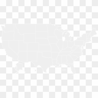 United States Map Us Map With Cities Us Map Black - United States Map White Png Clipart