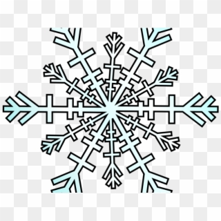 Winter Snow Clipart Border - Cartoon Snowflake No Background - Png Download