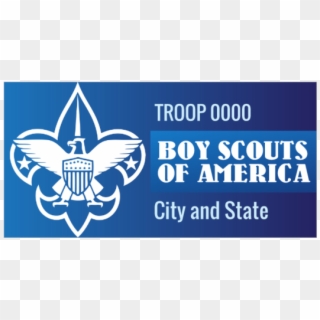 Boy Scouts Of America With Troop Number And Location - Scout Me In Logo Clipart