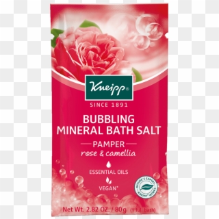 Mini Rose & Camellia Bubbling Mineral Bath Salt - Kneipp Clipart