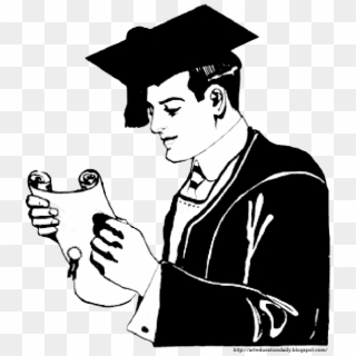 Graduate Drawing Hand Holding - Drawing Of Graduated Student Clipart