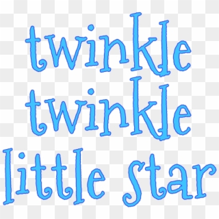 #twinkle #star #words #fonts #christmas #sticker#blue - Calligraphy Clipart