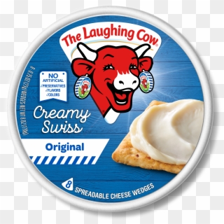 The Laughing Cow Creamy Original Swiss Cheese Spread, - Laughing Cow Cheese White Cheddar Clipart