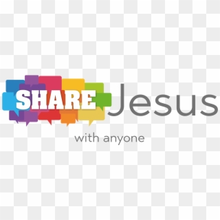 Share Jesus With Anyone - Graphic Design Clipart