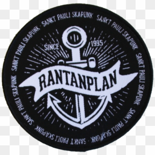 Rantanplan 'anker' Aufnäher Rund - Label Clipart