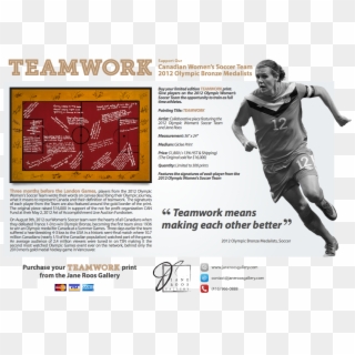 Teamwork Canada Soccer - Flyer Clipart