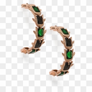 Cluster Emerald Hoops Cluster Emerald Hoops - Earrings Clipart