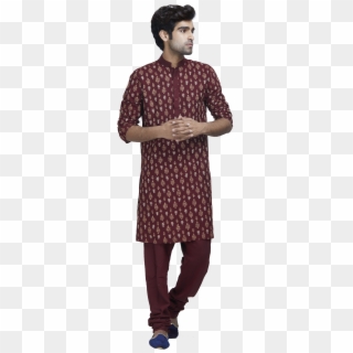 Maroon And Gold Kurta Set By Stylease Exclusive - Polka Dot Clipart