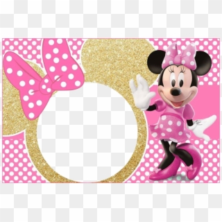 #minnie #mouse #micky #pink #gold - Minnie Mouse Birthday Background Clipart