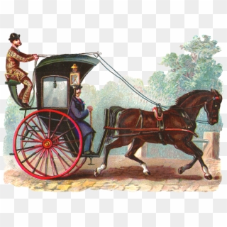 Horse And Buggy Digital Image - Old Horse Carriage Clipart - Png Download