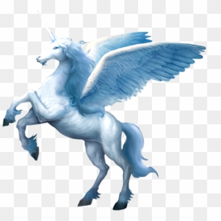 Flying Horse Transparent Image - Unicorns Πηγασοσ Μονοκεροσ Μπλε Clipart