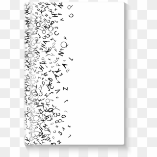 Falling Letters Journal - Letters Falling Png Clipart
