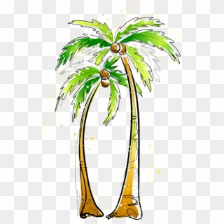Svg Transparent Stock Arecaceae Coconut Illustration - Pohon Kelapa Animasi Png Clipart