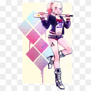 “harley Quinn From Suicide Squad ~~ ” - Harley Quinn Fan Art Transparent Clipart