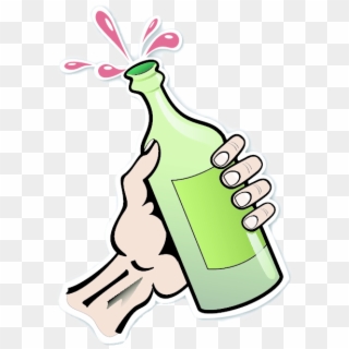 Beer Bottle Clipart Png - Bottle On The Hand Transparent Png
