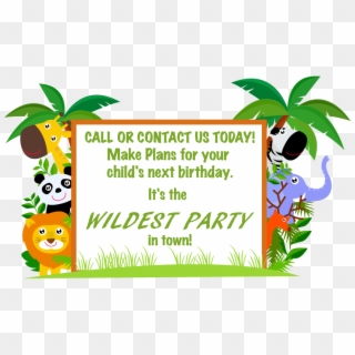 Zoo Clipart Zoo Birthday - Child - Png Download