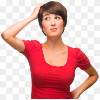 Frequently Asked Questions - Woman Scratching Her Head Clipart