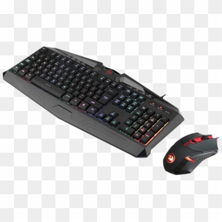 Redragon S101-uk Gaming Keyboard And Mouse Set Silent - Gaming Keyboard And Mouse Transparent Background Clipart