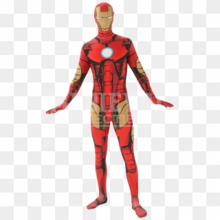 Adult Iron Man Second Skin Costume - Spider Man Suit Fear Clipart