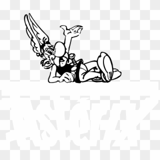 Asterix Parc Logo Black And White - Asterix Y Obelix Clipart - Png Download
