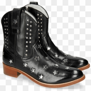 Ankle Boots Blanca 4 Vegas Black Washing Star Rivets - Work Boots Clipart