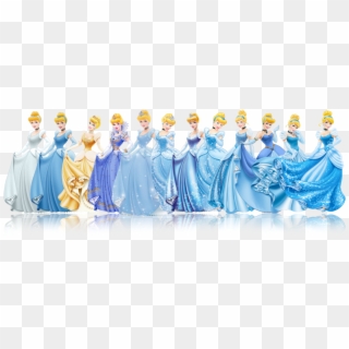 And Every One Of Them Shifts Slightly From Its Predecessor - Disney Princess Cinderella Evolution Clipart