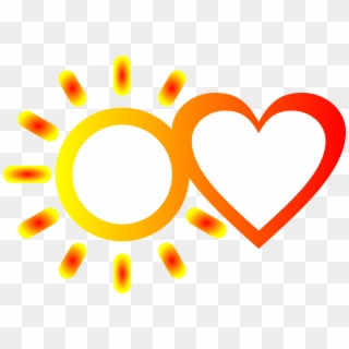 Light And Love Vector Clipart Image - Heart - Png Download