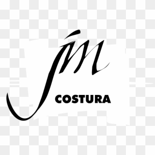 Jm Alta Costura Logo Black And White - Costura Clipart