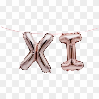 Xi Greek Alphabet Balloon Banner Set Fraternity Sorority - Chocolate Clipart