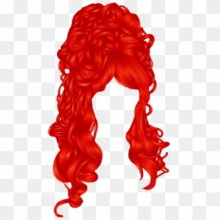 Red Wig Png - Red Hair Transparent Background Clipart