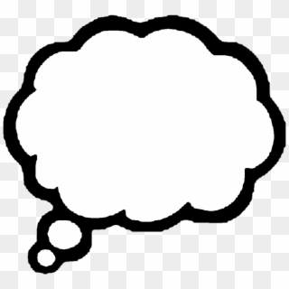 Speech Think Pensamento Balao Fala Speak - Thinking Cloud Clipart
