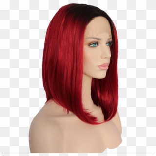Buy Ombre Red Lace Front Wig - Wig Clipart