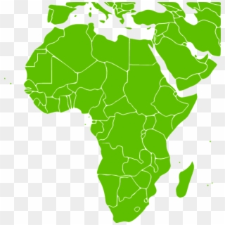 Africa Continent Green Map Countries States - Netherlands South Africa Clipart