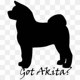 Akita Dog Black And White Image Png , Png Download - 10 Anos Clipart