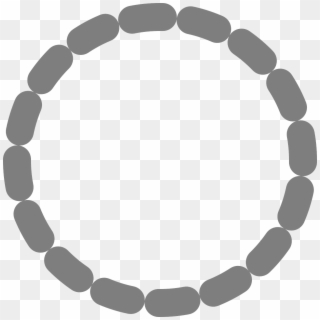 Circle Dotted Dot - Grey Dotted Circle Clip Art - Png Download