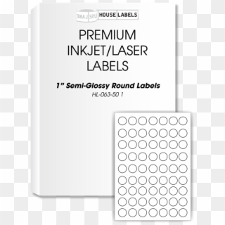 Picture Of Houselabels Brand, Round Dots 1" 100 Sheets - Label Clipart