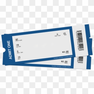 Blank Ticket Clipart - Concert Tickets - Png Download