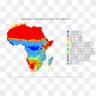 Climate Map Of Africa Clipart