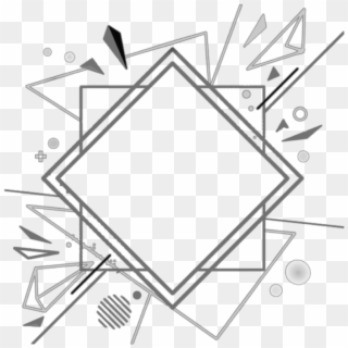 #geometric #kpop #grey #triangle #black #white #mq - Png Grey Geometric Clipart
