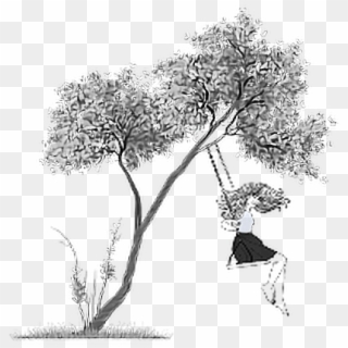 #ftestickers #girl #tree #swing #woman - Tree Png For Picsart Clipart