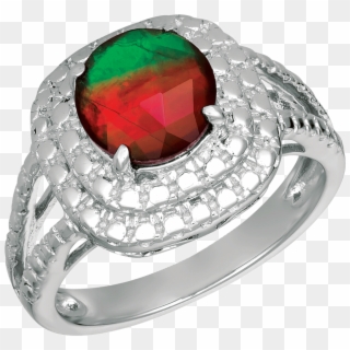 Isla Sterling Silver Ring By Korite Ammolite - Pre-engagement Ring Clipart