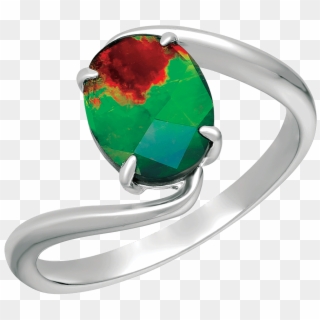 Luna Sterling Silver Ring By Korite Ammolite - Pre-engagement Ring Clipart