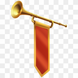 Gold Fanfare Png Clip Art Image - Trumpet Transparent Png