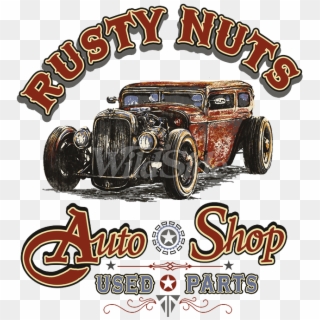 Rusty Nuts Auto Shop Toddler - Automobile Repair Shop Clipart