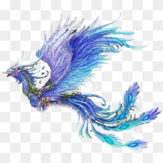 #phoenix #blue #bluephoenix #bird #myth #mythical - Blue Phoenix Bird Clipart