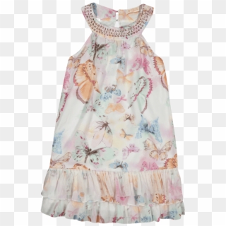 Vestido Chiffon Infanti 1024 - Day Dress Clipart