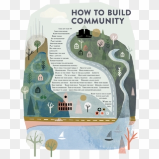 How To Build Community - Cartoon Clipart
