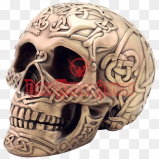 Bronze Celtic Skull - Skull Clipart