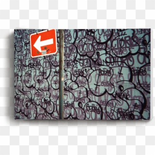 Canvas Print Arrow Graffiti - Wallet Clipart