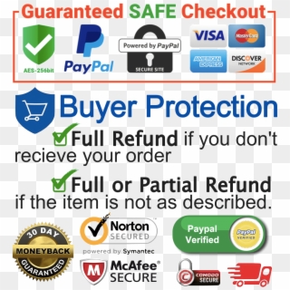 Us - Guaranteed Safe Checkout Badge Clipart
